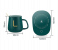 Portable Warmer Heating Cup Ceramics Mug Thermostatic Coaster Mug Mat Office Tea Coffee Milk Heater with Cup Spoon - Dark Green 5 in UAE