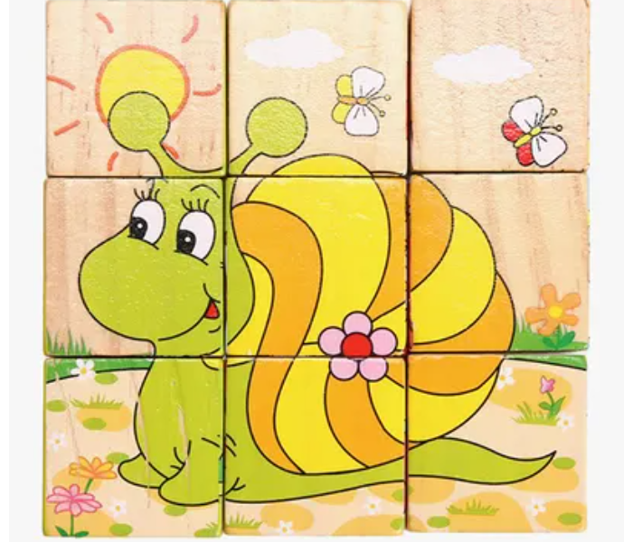 Generic Wooden Blocks Animals Jigsaw Puzzle 3 in UAE