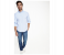 Springfield 027480115 Small Long Sleeve Plain Shirt for Men - Medium Blue 1 in UAE
