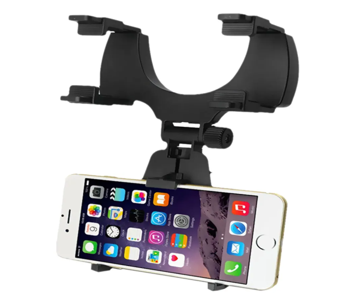 Generic Rear Mirror Mount Phone Holder - Black 1 in UAE