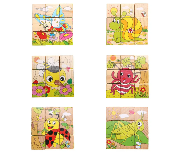 Generic Wooden Blocks Animals Jigsaw Puzzle 1 in UAE