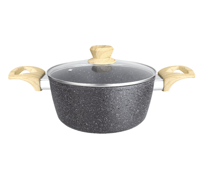 Insiya SV22 8 Piece Premium Granite Coated Aluminium Cookware Set - Grey 2 in UAE
