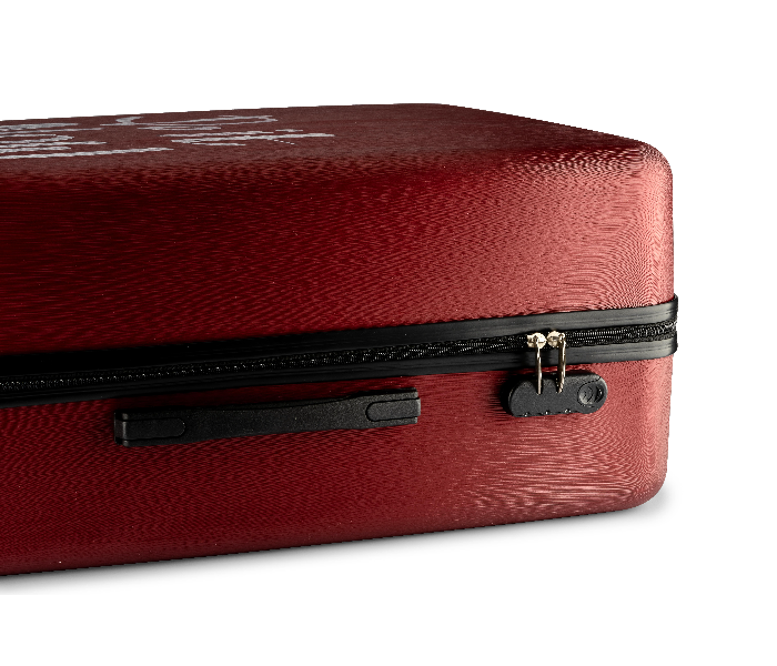 Kenza SV348 28 Inch Brick Hardside Expandable Luggage Bag with Built-In TSA Lock and Spinner Wheels - Red 4 in UAE