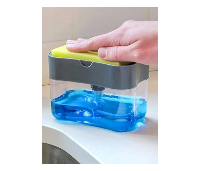Generic 2-In-1 Soap Pump And Sponge Caddy Detergent Dispenser Holder 3 in UAE