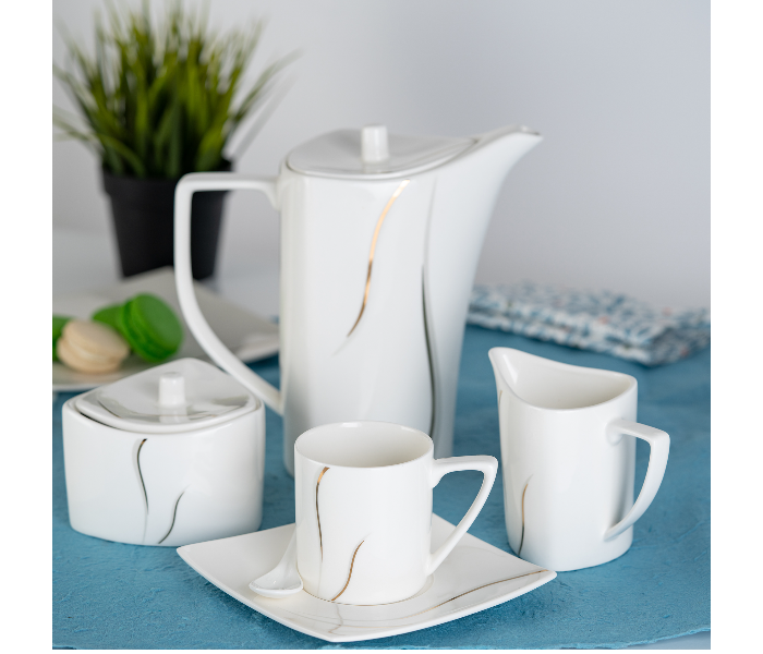 Insiya SV208 40 Piece Superior Quality New Bone China Dinner Set- White 3 in UAE