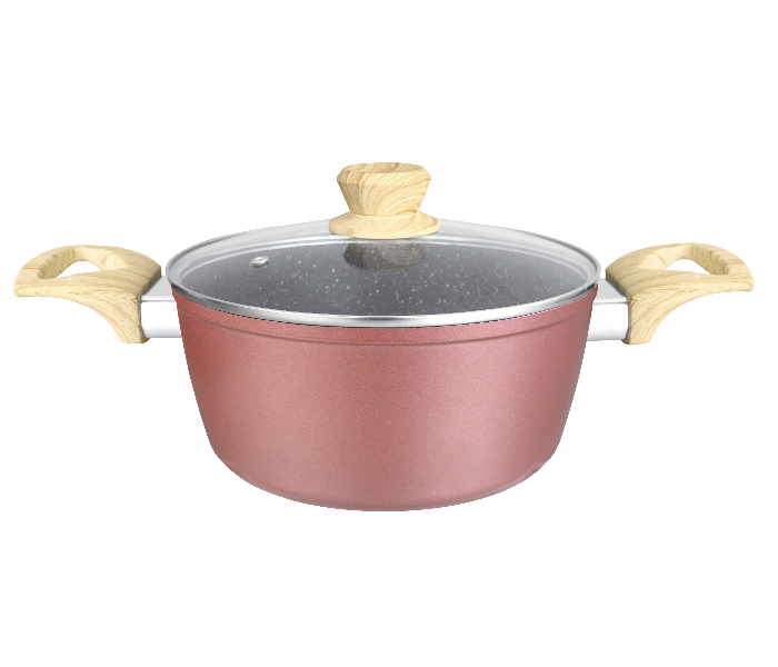 Insiya SV25 11 Piece Premium Granite Coated Aluminium Cookware Set - Rose Gold 2 in UAE