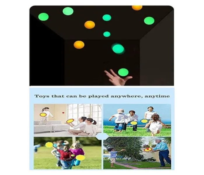Generic 4-Piece Stress Relief Sticky Glow In Dark Ball 6 in UAE