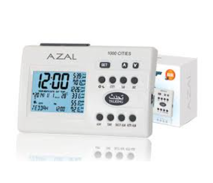 Azal AC-886C Azan Clock - White 1 in OMAN