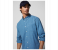 Springfield 027484416 Small Long Sleeve Plain Shirt for Men - Light Blue 3 in UAE