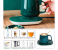 Portable Warmer Heating Cup Ceramics Mug Thermostatic Coaster Mug Mat Office Tea Coffee Milk Heater with Cup Spoon - Dark Green 3 in UAE