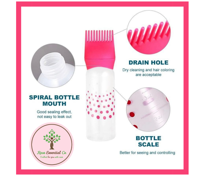 Hairdressing Bottle Applicator Hair Dye Brush Comb Bottle 120 ml – Glowish