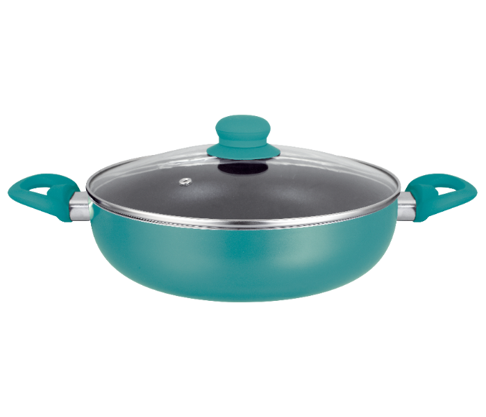 Insiya SV18 10 Piece Non-Stick Aluminium Cookware Set - Teal 3 in UAE