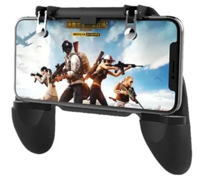 Generic PUBG Mobile Phone Controller Joystick Gamepad - Black and silver 2 in UAE