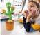 Rechargeable Dancing Cactus Toy, Electric, Shaking, Recording, Singing, Talking toys, 