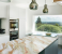 FN-PVC Waterproof Marble Adhesive Wallpaper for Kitchen, Countertop, Bathroom - White and Cream 2 in UAE