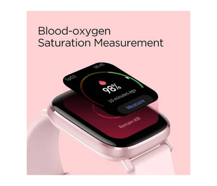 Amazfit GTS 2 mini Smartwatch With Sp02 level Measurement - Flamingo Pink 4 in UAE