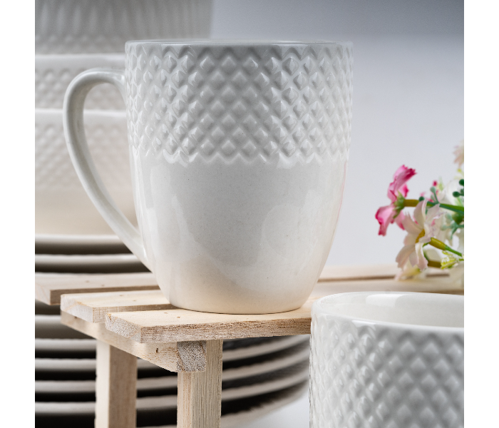 Insiya SV202 24 Piece High Quality Porcelein Dinner Set- White 5 in UAE