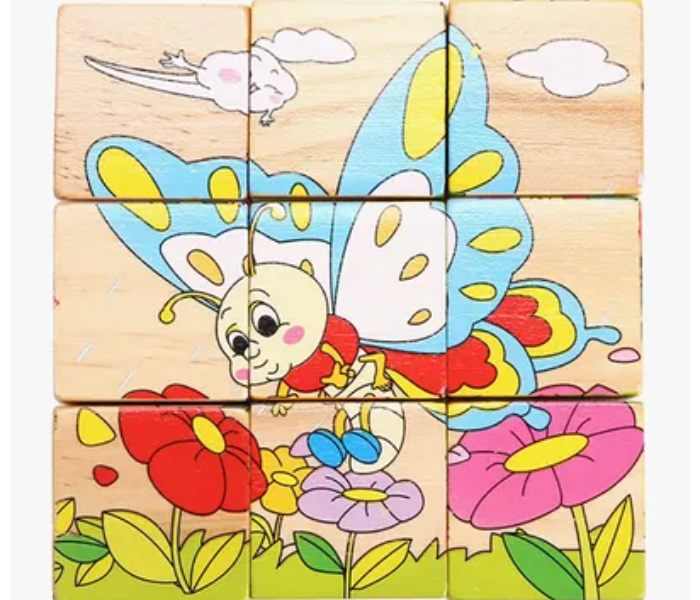 Generic Wooden Blocks Animals Jigsaw Puzzle 5 in UAE