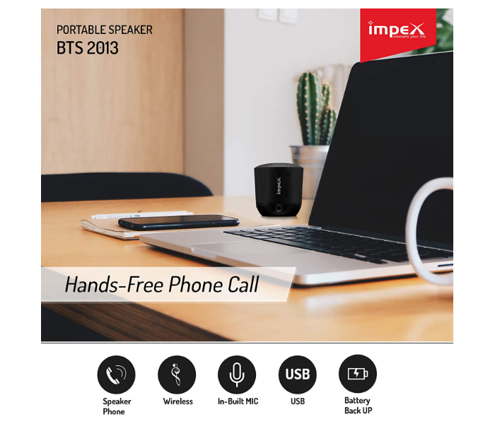 Impex BTS 2013 16W Wireless Portable Multimedia Speaker - Black 5 in UAE
