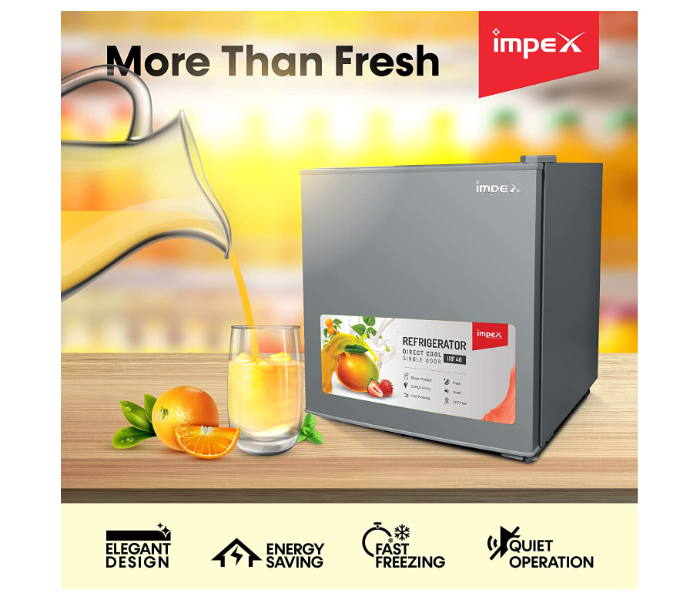 Impex IRF- 46 Liter Single Door Direct Cool Refrigerator - Grey 2 in UAE