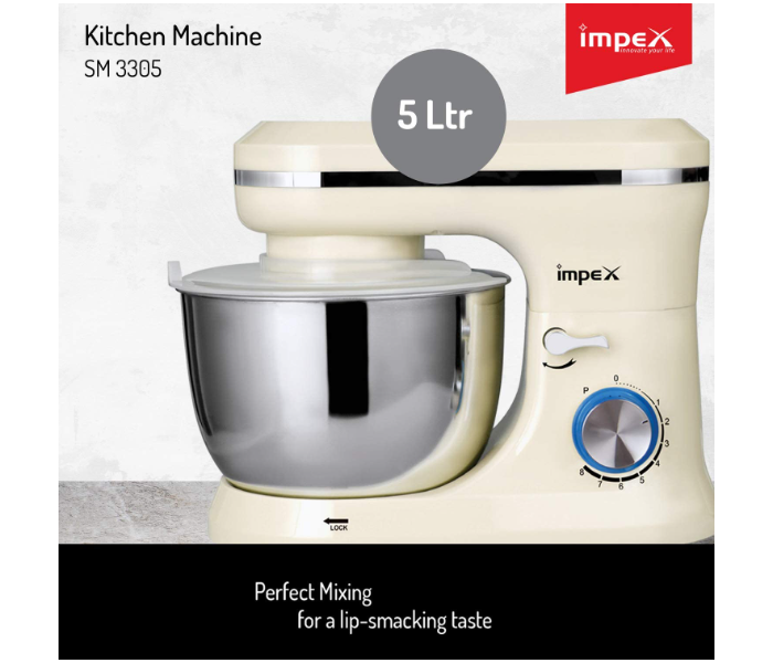 Impex SM 3305B 1000W Kitchen Machine Mixer Grinder - Cream 3 in UAE