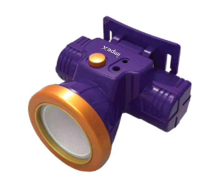 Impex HL 2201 3W 1200mAh Rechargeable LED Head Lamp Flashlight - Purple 1 in UAE