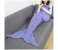 FN-Super Soft Crochet Mermaid Tail Blanket For Kids (85cm) - Purple 1 in UAE