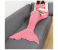 FN-Super Soft Crochet Mermaid Tail Blanket For Kids (85cm) - Pink 1 in UAE