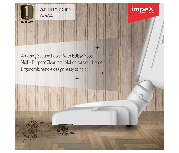 Impex VC 4702 Hand Held Vacuum Cleaner -White 5 in UAE