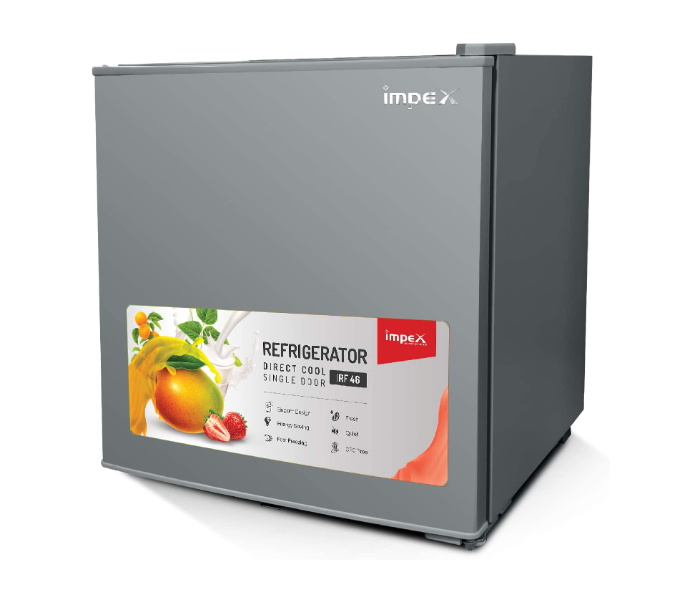 Impex IRF- 46 Liter Single Door Direct Cool Refrigerator - Grey 1 in UAE