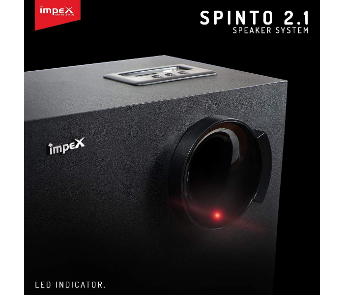 Impex HT 2104 Portable Remote Control Multimedia Bluetooth Home theatre Speaker - Black 3 in UAE
