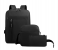 FN Unisex 3 Piece Business Laptop Backpack - Black 3 in UAE