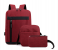 FN Unisex 3 Piece Business Laptop Backpack - Red 2 in UAE