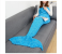 FN-Super Soft Crochet Mermaid Tail Blanket For Kids (85cm)- Blue 1 in UAE