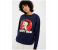 Springfield 108740119 Small Sweatshirt for Women - Blue 1 in UAE