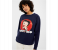Springfield 108740119 XL Sweatshirt for Women - Blue 1 in UAE