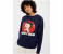 Springfield 108740119 Large Sweatshirt for Women - Blue 1 in UAE
