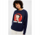 Springfield 108740119 Medium Sweatshirt for Women - Blue 1 in UAE