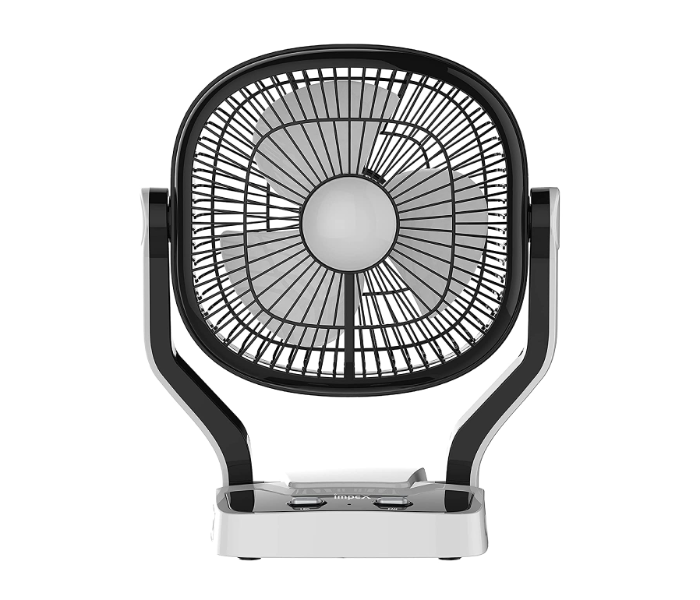 Impex BREEZE D1 Rechargeable Table Fan with Dual Selection LED Light - Black and White 1 in UAE