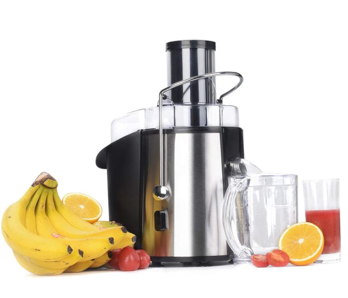 Impex JR 3510 850W 18000 RPM Stainless Steel Juice Extractor Maker with 2 Speed built in Safety Switch 2 Litre Pulp and 1 Litre Container - Black and Silver 1 in UAE