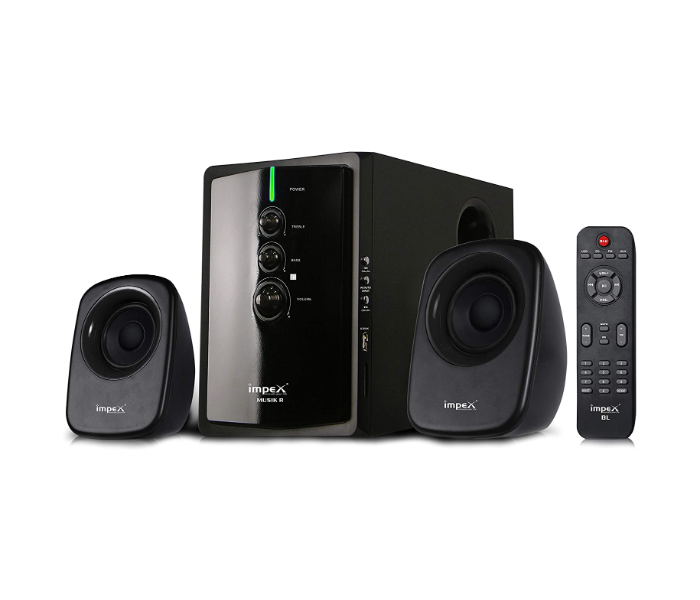 Impex HT 2103 2.1 MUSIK-R 40W Portable Multimedia Bluetooth Home Theatre Speaker System - Black 1 in UAE