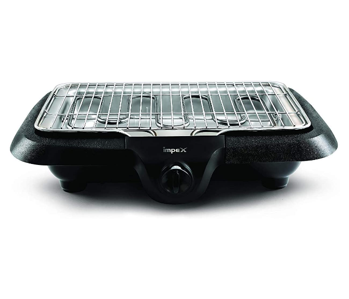 Impex BQ 6110 2300W Low Smoke Non Stick Steel Grill Barbecue Maker - Black 1 in UAE