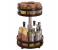 FN-3 Tier Kitchenware Rack Rotating Multifunctional Spice Rack Bathroom Cosmetic Shelf Stainless Steel Storage Rack - Black 4 in UAE