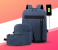 FN Unisex 3 Piece Business Laptop Backpack - Blue 1 in UAE