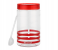 Delcasa DC2185 4 Piece Lightweight Plastic Canister Set - Red 4 in UAE