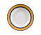 Delcasa DC1648 10 Inch Durable Round Melamine Deep Plate - White and Blue 1 in UAE