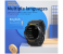 Z19 Bluetooth Touch Control Smart Watch with Heart Rate Blood Pressure and Sleep Monitor - Black 5 in KSA