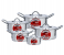 Delcasa DC2168 5 Set Aluminium Casserole Pot - Silver 1 in UAE