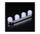 4 Bulb Led Makeup Mirror Light Suction Dressing Table Vanity Light Bathroom Wall Lamp - White 4 in OMAN