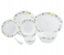 Delcasa DC2213 33 Pieces Opalware Dinner Set - White 2 in UAE